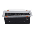 Double Head GU10 Fitting Grille Recessed Down Light